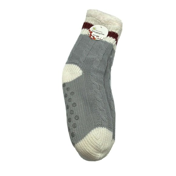 Unbranded Accessories - Sweet Home Slippers OS Cozy Cabin Socks Gray